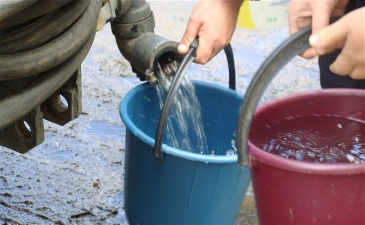 Жителям Пролетарского округа Тулы утром начнут раздавать воду