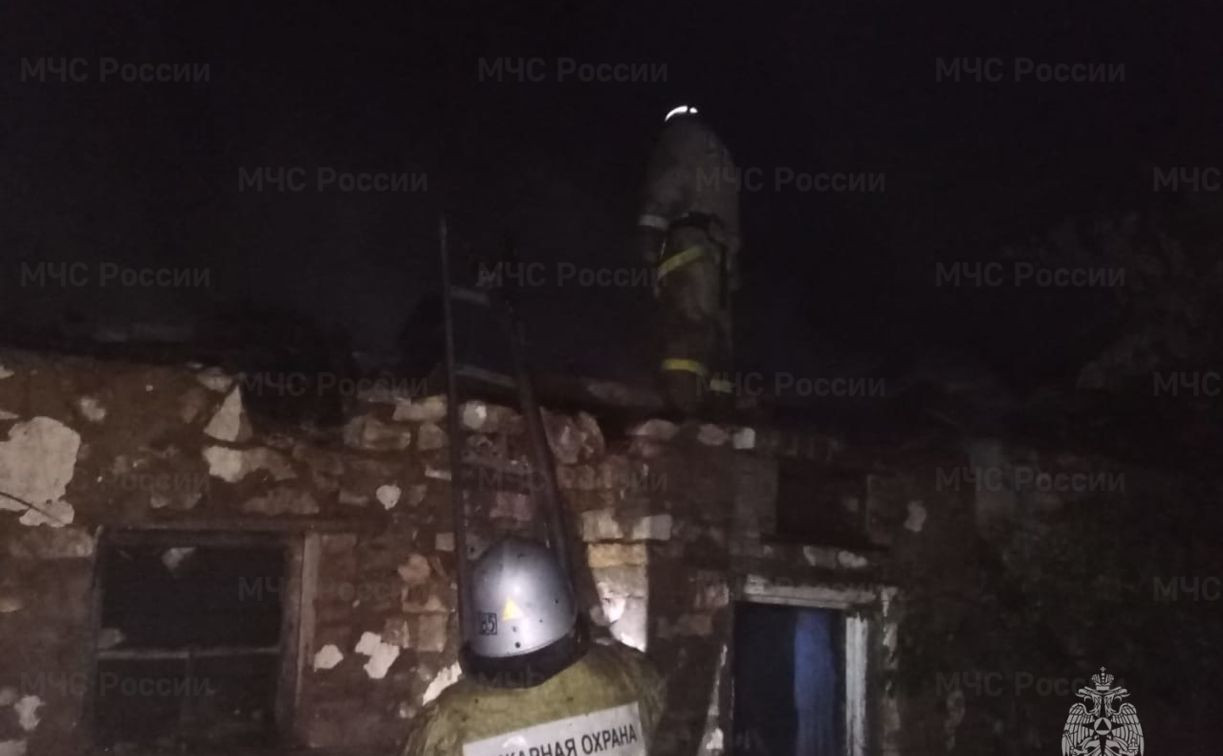 В Куркинском районе в горящем доме погиб мужчина