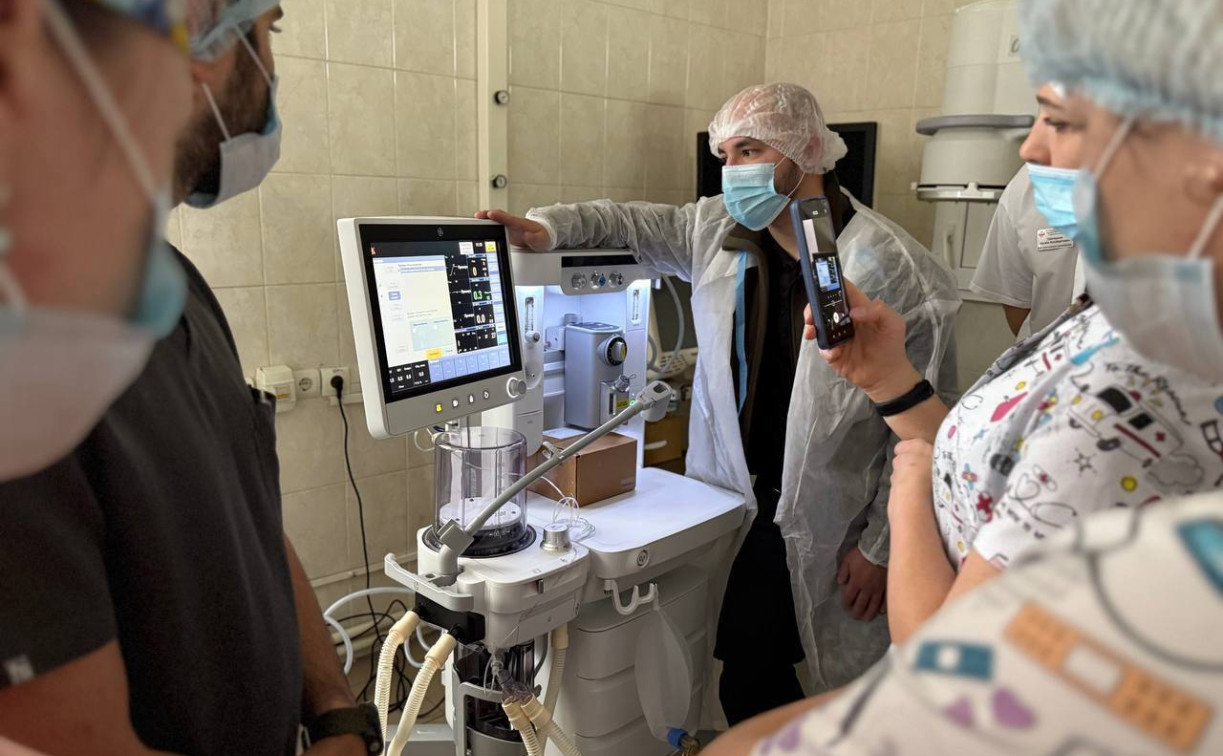 В Тульскую больницу скорой медицинской помощи привезли новые наркозные аппараты