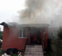 Горящий дом в тульской деревне пожарные тушили полчаса