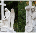 В Туле на Всехсвятском кладбище реставрируют мраморных ангелов