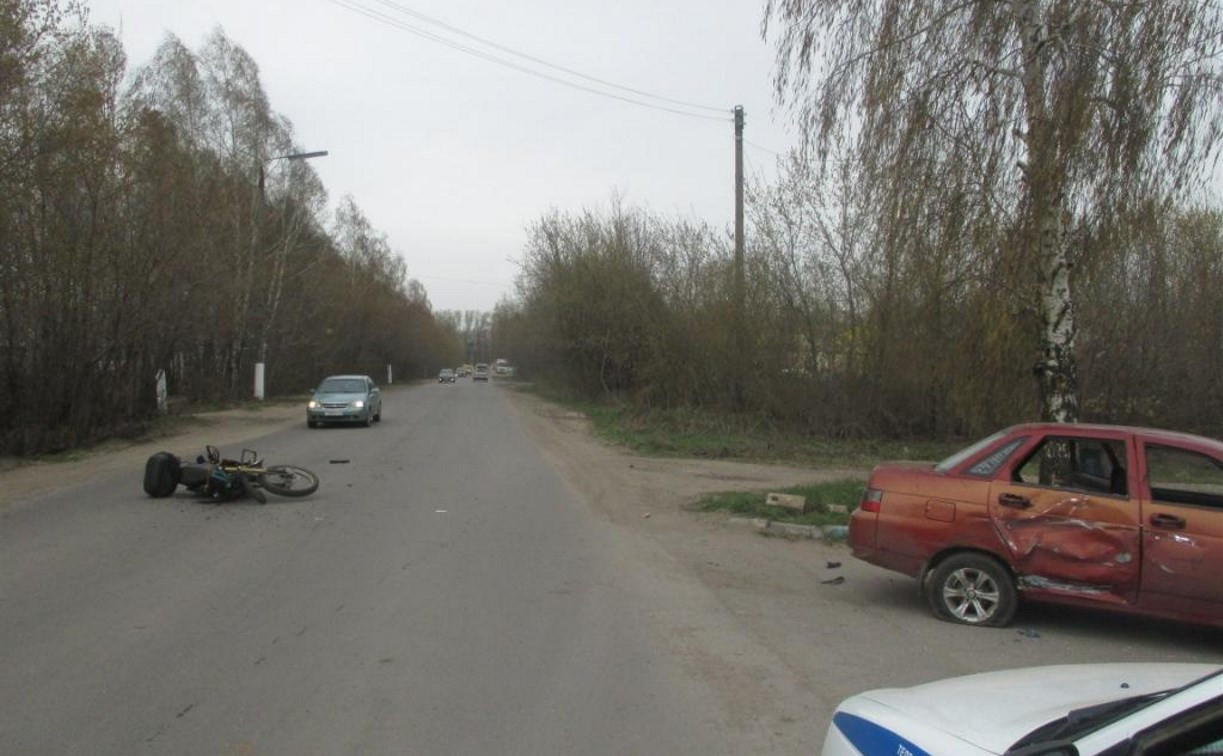В аварии в Донском пострадал водитель мотоцикла