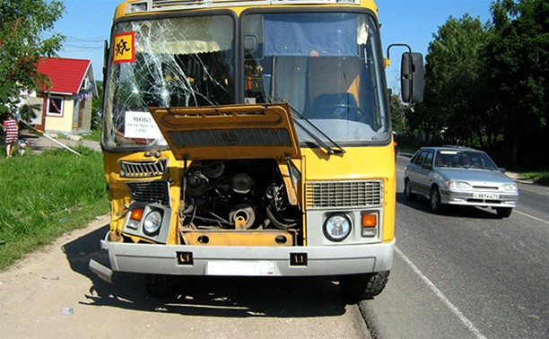 Под Тулой перевернулся автобус со школьниками