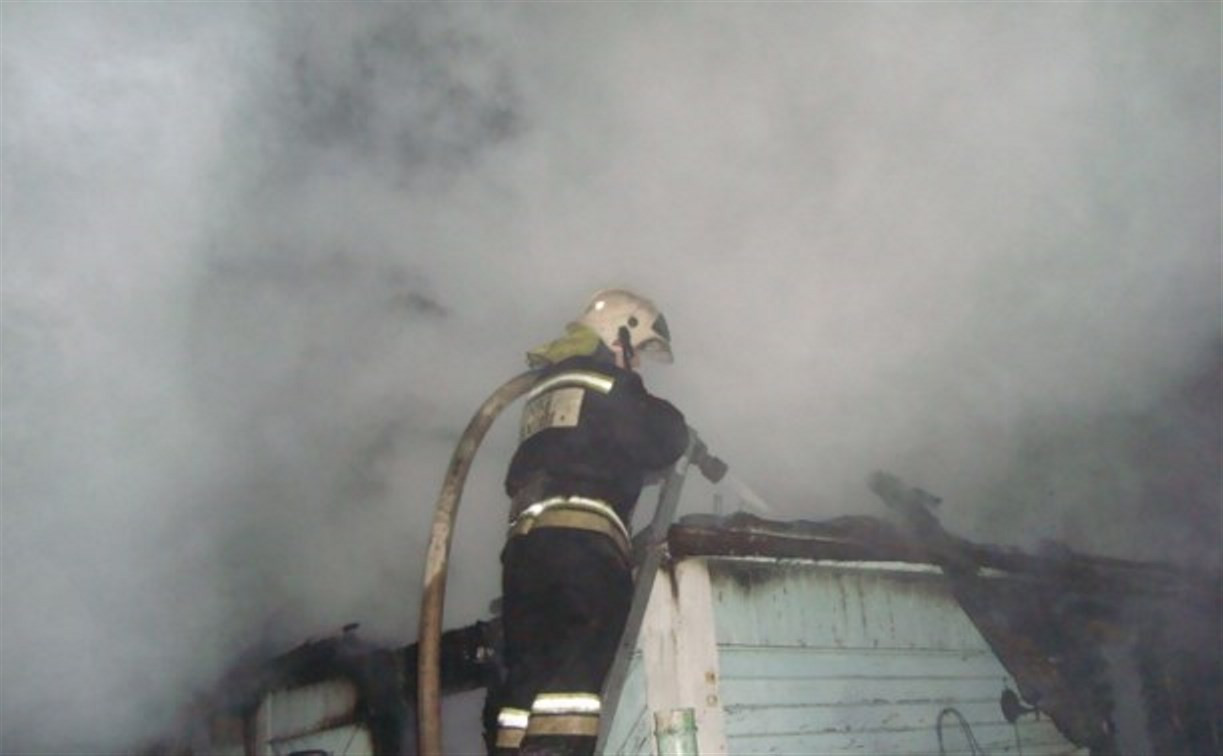 На пожаре в Узловском районе погиб мужчина
