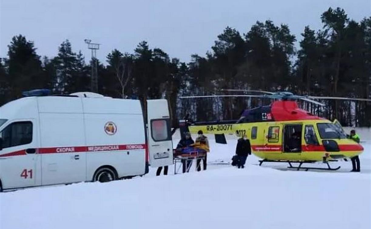 С начала года в Тульской области вертолетом санавиации доставили 222 пациента