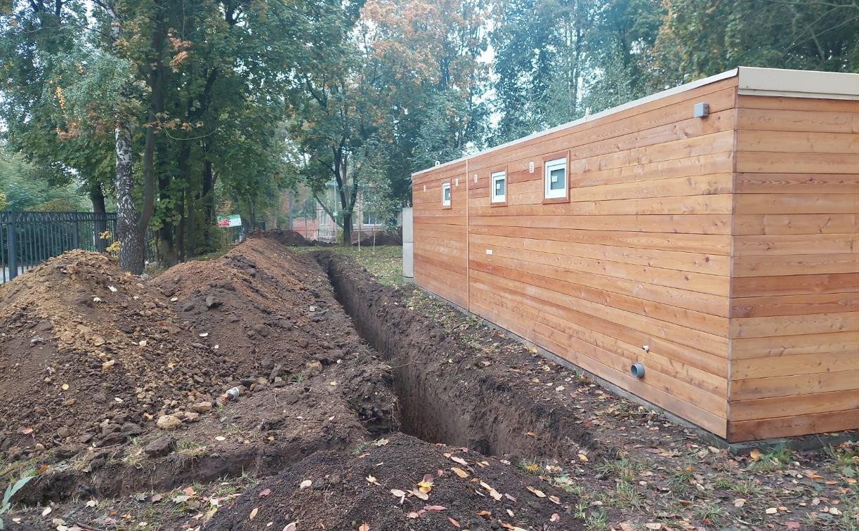 В Рогожинском парке Тулы устанавливают туалет