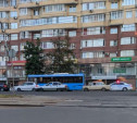 Проспект Ленина замер в пробке из-за мелкого ДТП