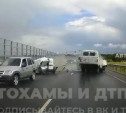 Момент массового ДТП на Калужском шоссе в Туле попал на видео 