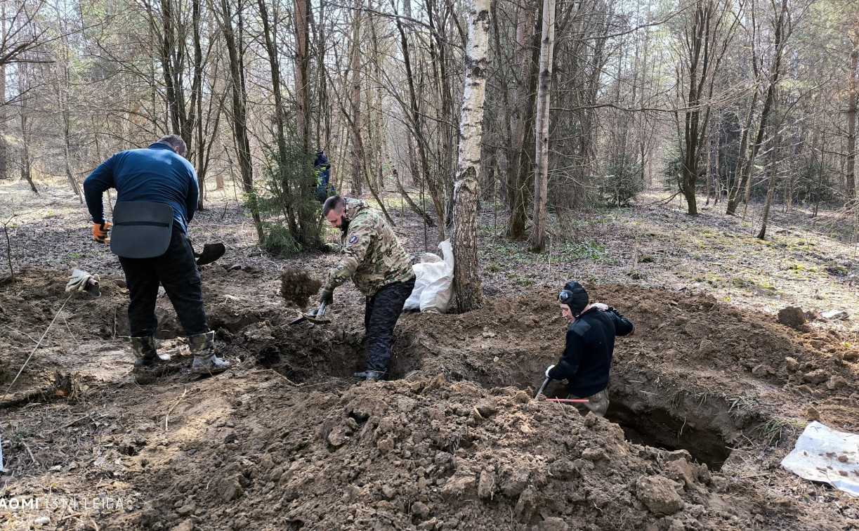 Тульские поисковики обнаружили под Белевом останки семи красноармейцев