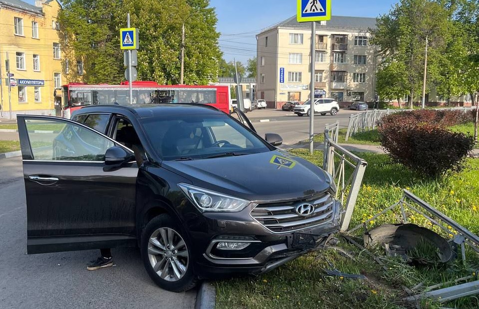 В Туле автоледи, спасая собаку, врезалась в забор