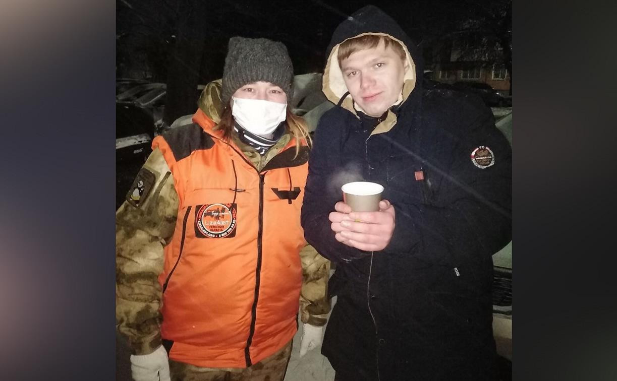 Из-за сильных морозов отряд «Лиза Алерт» по ночам патрулирует улицы Тулы