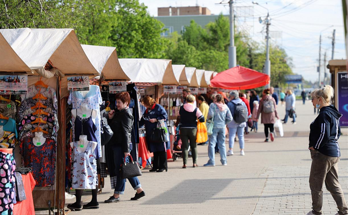 В Туле на проспекте Ленина начала работать ярмарка выходного дня - Новости  Тулы и области - MySlo.ru