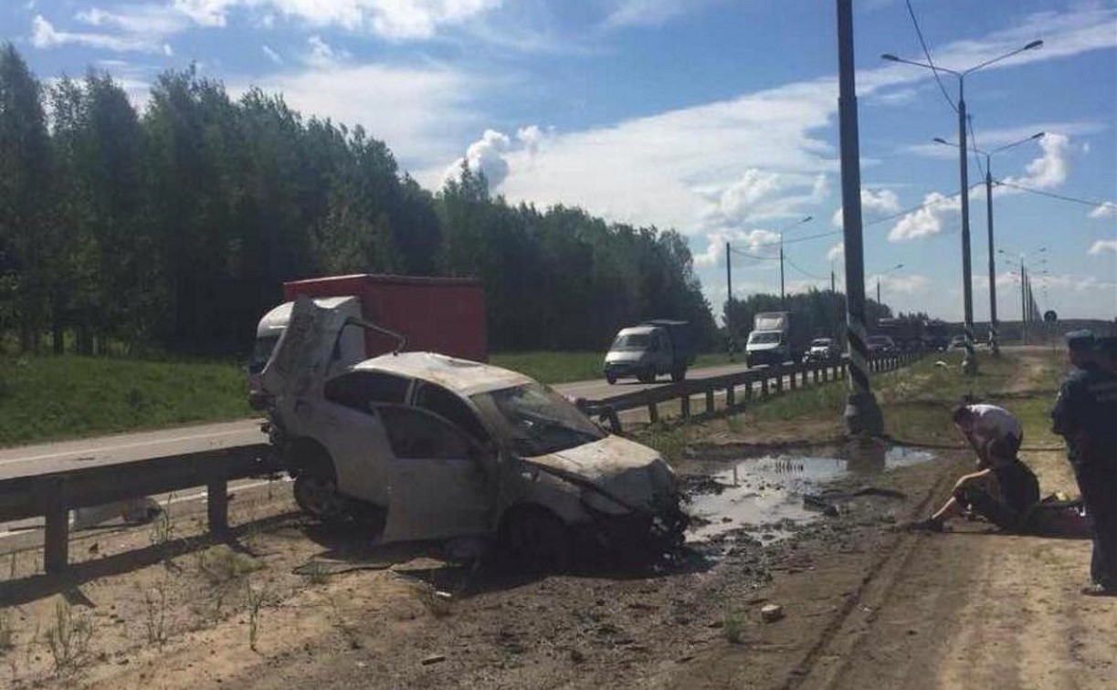 На трассе «Крым» водитель грузовика спровоцировал серьёзное ДТП