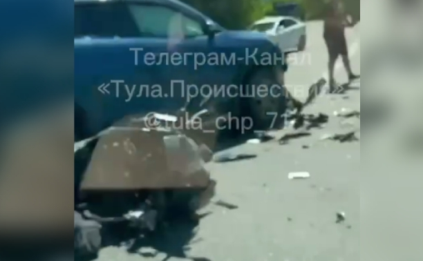 На автодороге Тула — Новомосковск в ДТП пострадал мотоциклист
