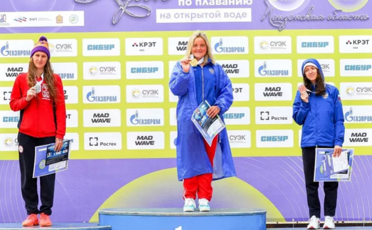 Тульские спортсмены завоевали медали на Кубке России по плаванию на открытой воде
