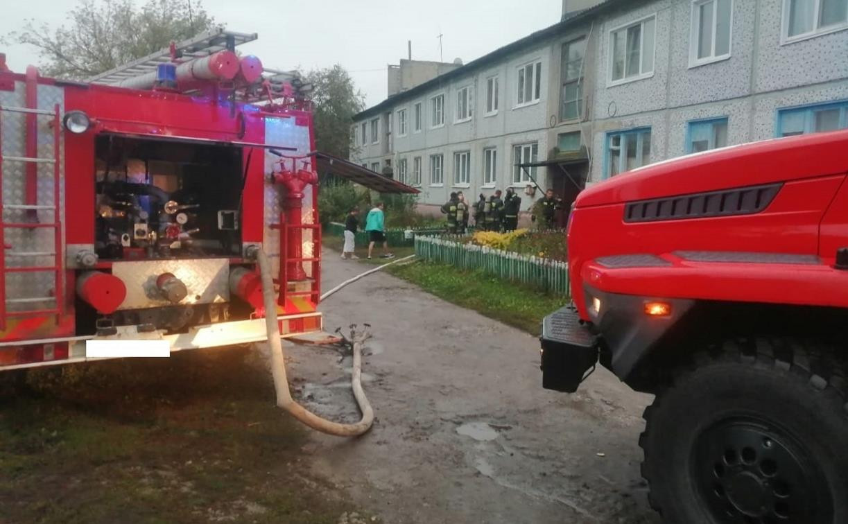 На пожаре в Тульской области пострадал 71-летний мужчина