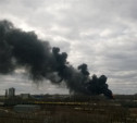 В Щёкинском районе загорелся бензовоз