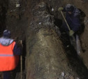 На месте порыва водопровода в Пролетарском районе завершаются земляные работы