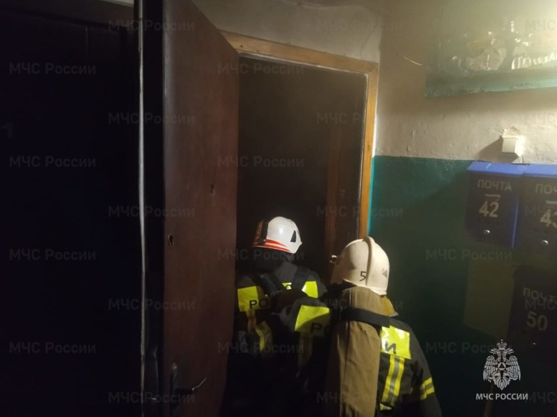В Новомосковске из горящей квартиры на улице Чапаева спасли четырех человек