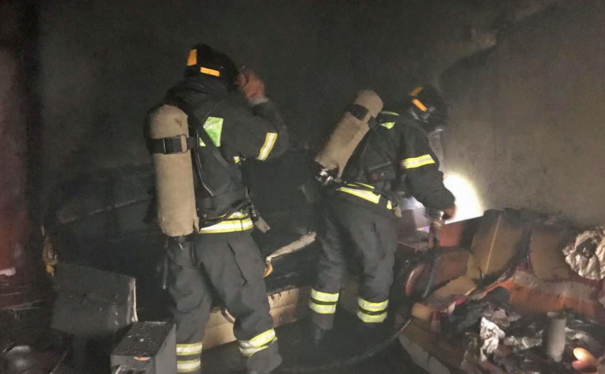 В Новомосковске из-за пожара эвакуировали 9 человек