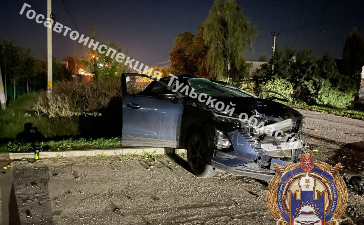 В Богородицком районе 25-летний водитель погиб, врезавшись в мусорные контейнеры