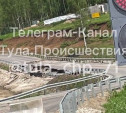 В Белевском районе обрушился временный мост
