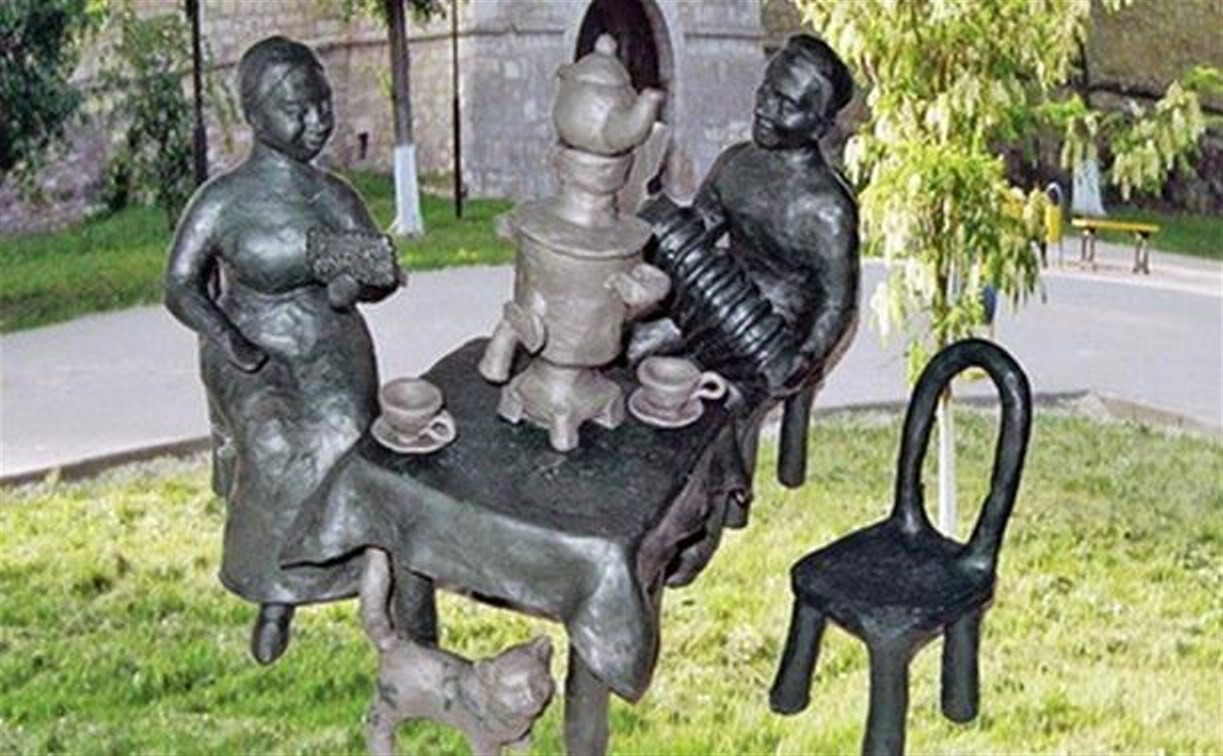 Макет скульптуры "Тульское чаепитие" в натуральную величину готов
