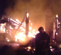 В Новомосковске дотла сгорел дом