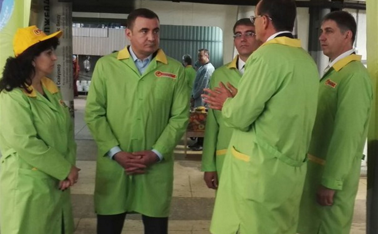 Алексей Дюмин встретился с сотрудниками завода «Одоевские консервы»