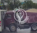Момент ДТП с автобусом и самосвалом на Октябрьской в Туле попал на видео