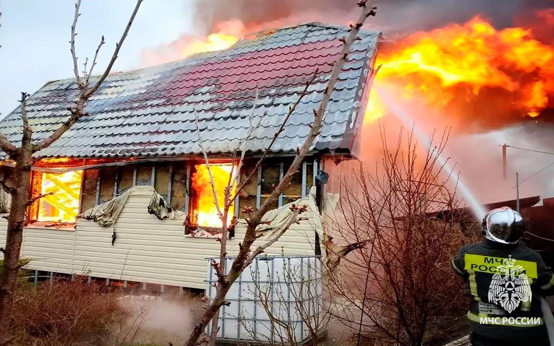 В «Тарусской Поляне» под Заокским произошел пожар