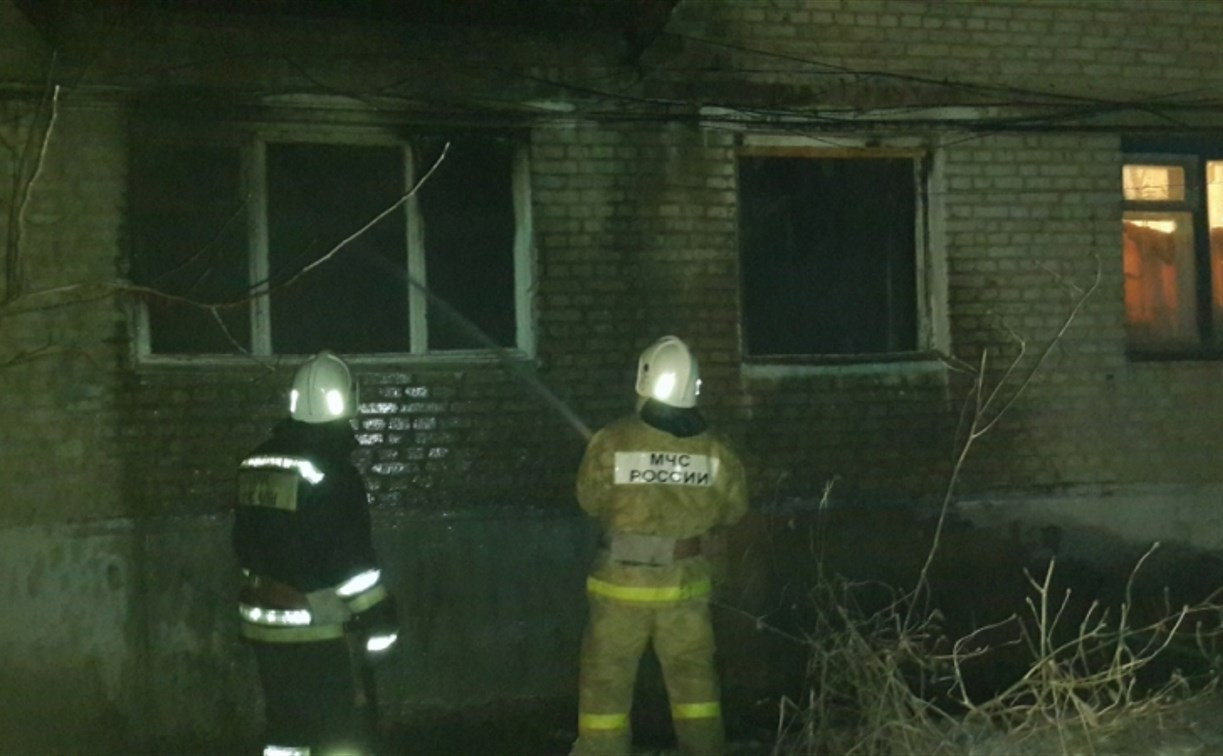 Ночью в Ясногорске сгорела квартира