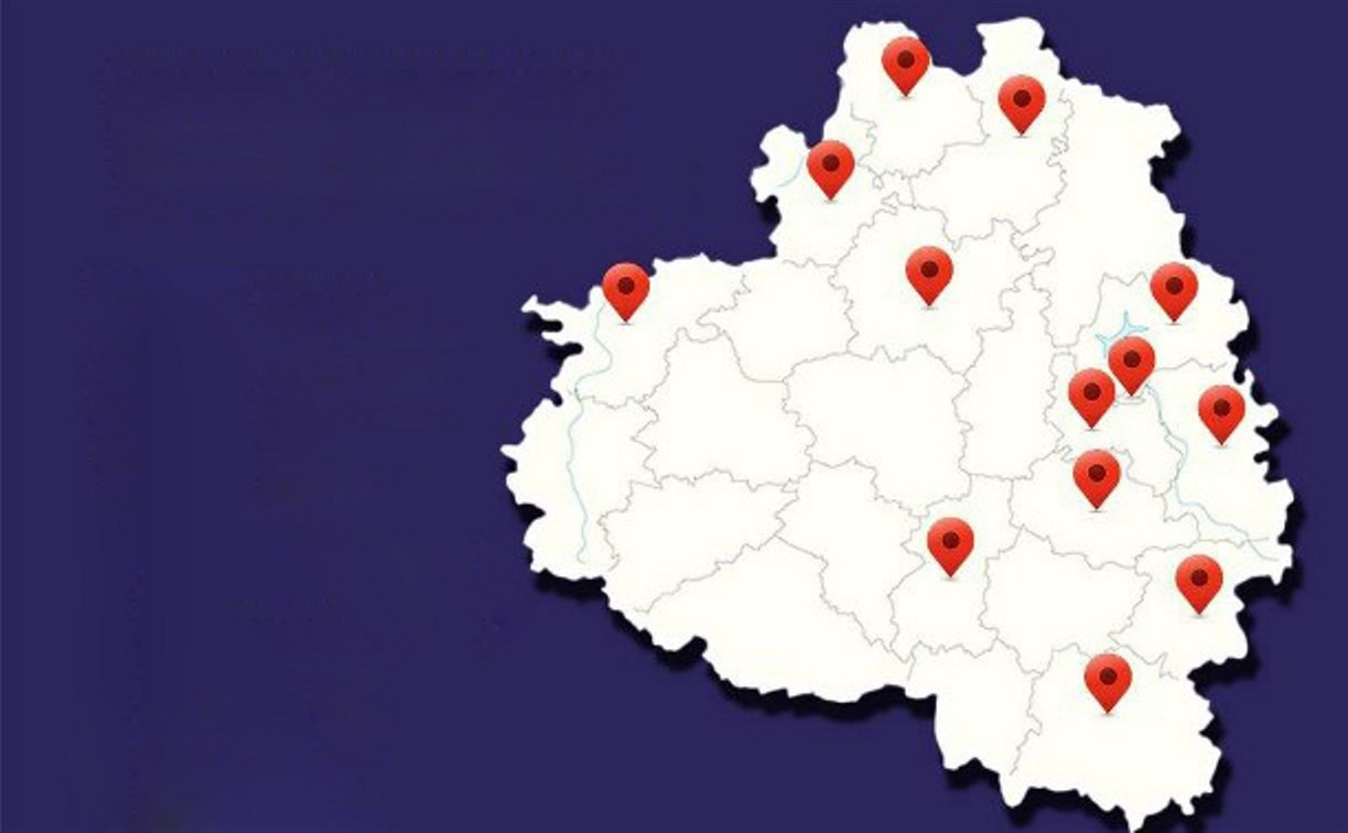 Подтвержденные случаи коронавируса в Тульской области: карта