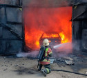 На улице Рязанской в Туле загорелся гараж