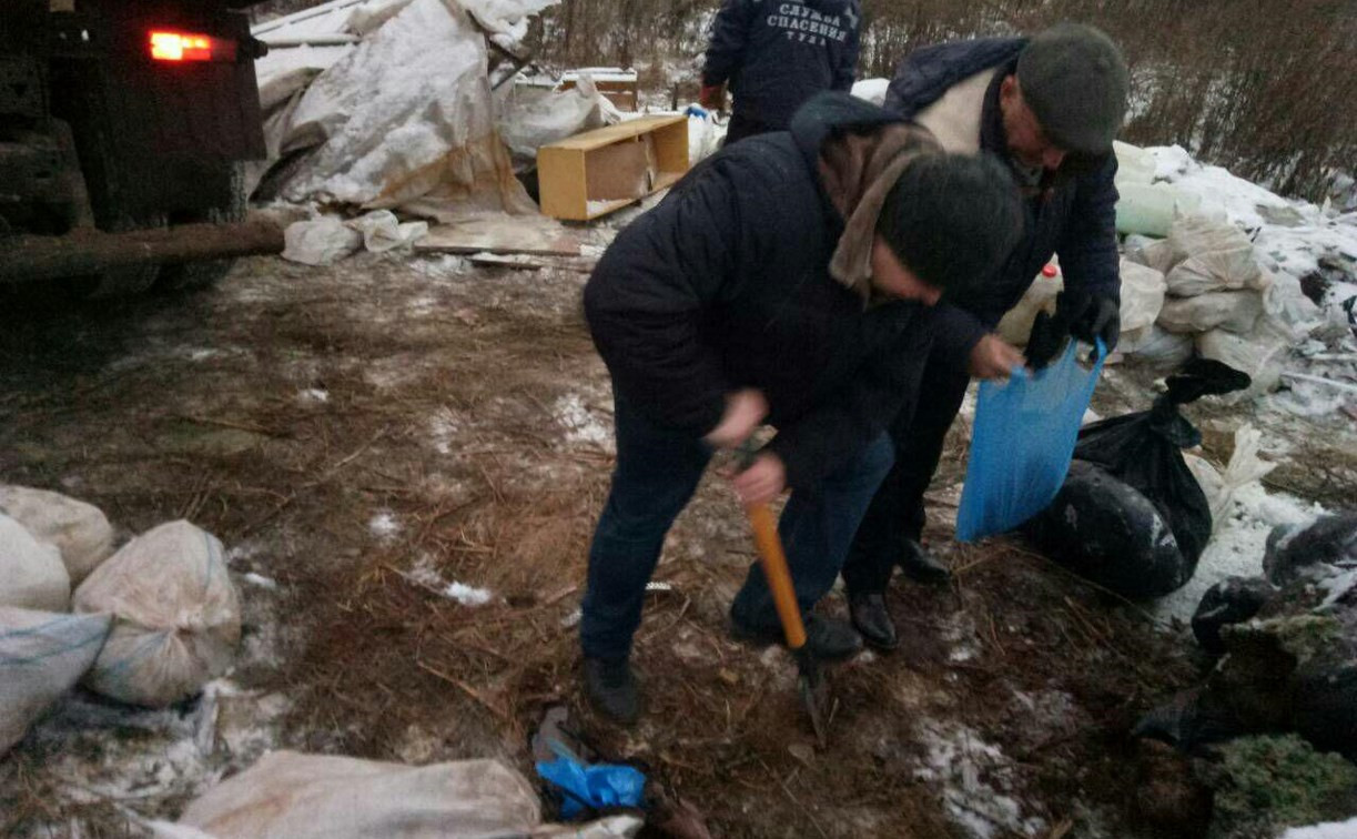 Опасные химикаты с незаконной свалки в Туле принадлежали предприятию «Щегловский вал»