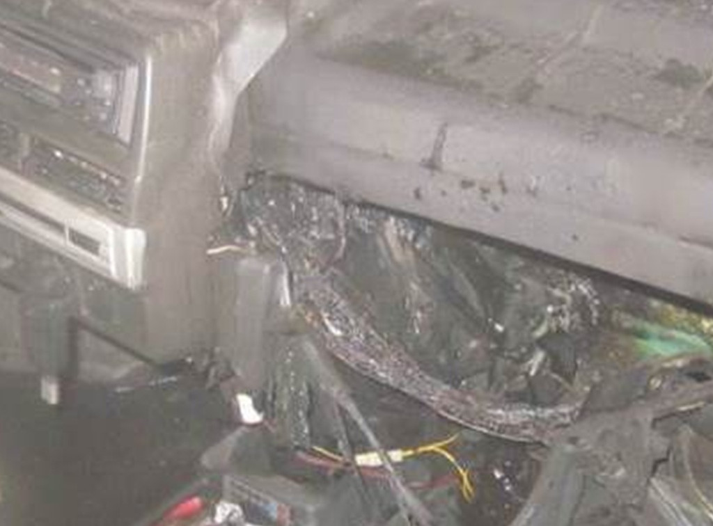 Ночью в Донском семь спасателей тушили горящий автомобиль