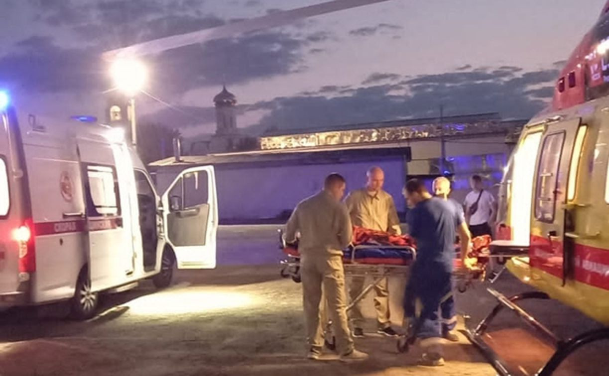 ДТП с мопедом и Lexus в Ефремове: пострадавшую девушку доставили на вертолете в Тулу