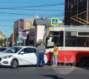 На ул. Советской из-за ДТП встали трамваи