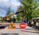 Возле Комсомольского парка временно закрыли парковку