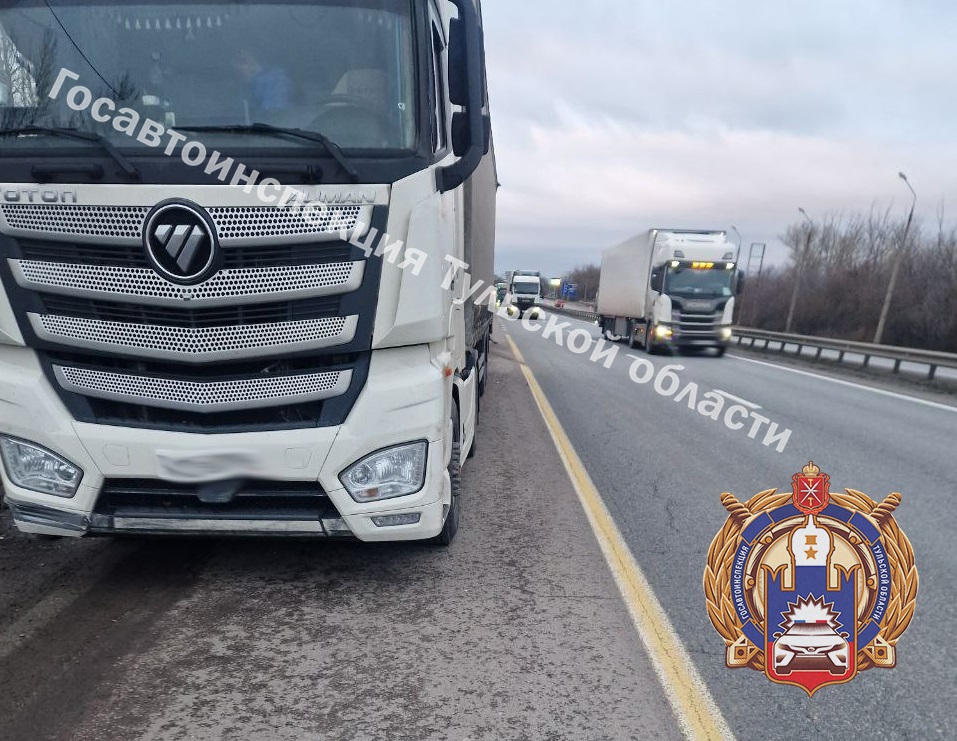 В Ефремовском районе легковушка влетела в фуру на трассе