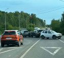 На пересечении трассы М-2 «Крым» и Одоевского шоссе из-за ДТП образовался затор