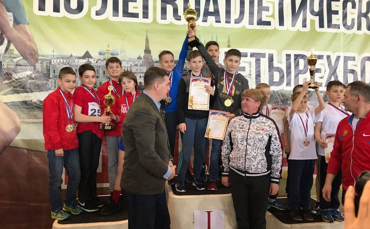 Тульские легкоатлеты привезли десять медалей с «Шиповки юных»