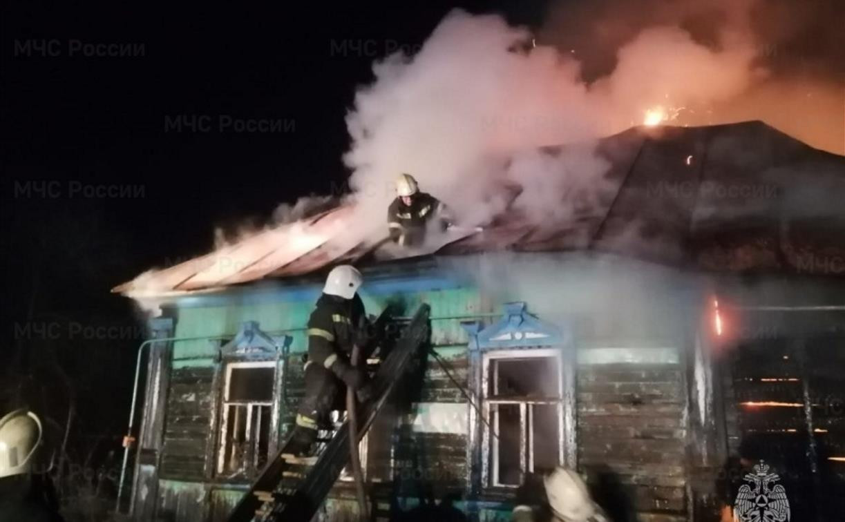 В Большой Туле сгорел частный дом: погиб мужчина