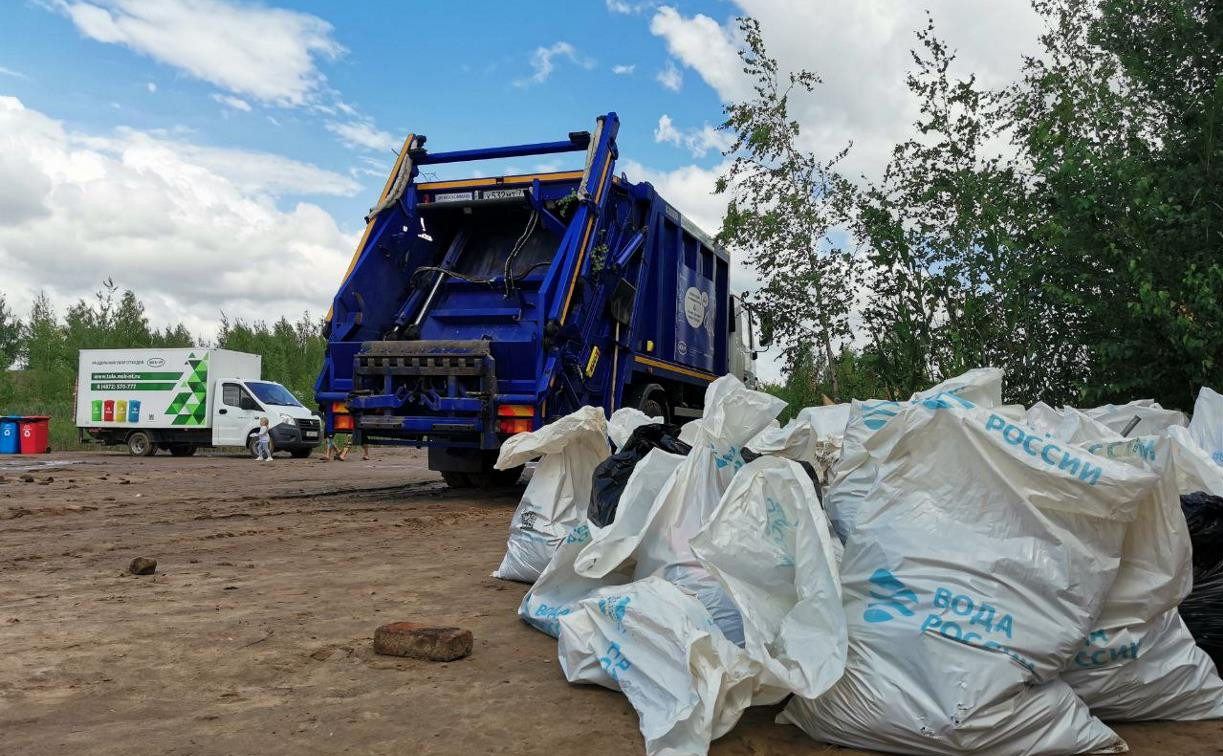 В Кондуках участники Всероссийской акции «Вода России» собрали 500 мешков мусора