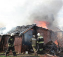 На Калужском шоссе сгорел жилой дом