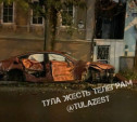 В центре Тулы ночью произошло жесткое ДТП с участием нескольких машин