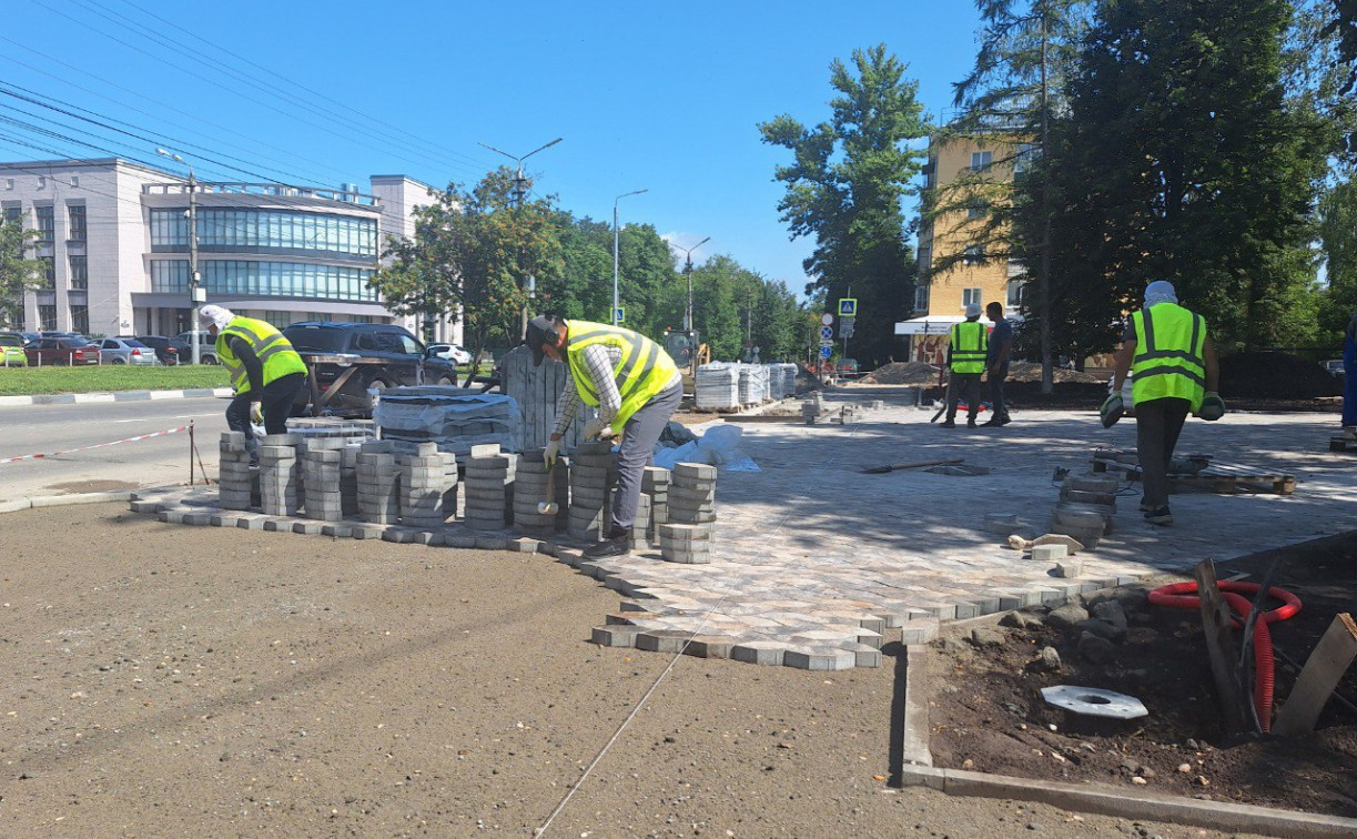 В сквере Льва Толстого завершили строительство фонтанов 