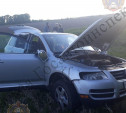 В Ясногорском районе злостная нарушительница ПДД опрокинулась в кювет на Volkswagen