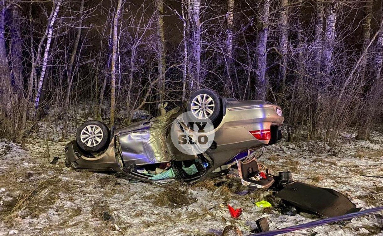 В ночном ДТП с Volkswagen Passat на окраине Тулы погиб мужчина