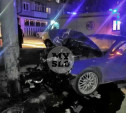 В Туле пьяная угонщица на Audi A4 влетела в столб